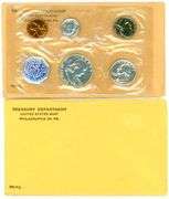 2 1961 Silver US Proof Sets in Original Envelopes (1 Sealed)
