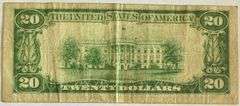 1929 Series $20 San Francisco National Currency Note.