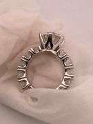CERTIFIED BRAND NEW 14K WHITE GOLD DIAMOND ENGAGEMENT RING . 8.53 CARATS