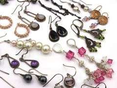 Group lot of vintage 925 sterling silver earrings