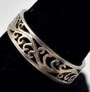 Ornamental Band Ring in Sterling Silver