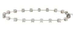 New 3.00ctw Round Diamond Bar Station Bracelet in 18K