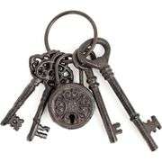 Cast Iron Skeleton Keys Set