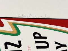 Highly Collectible Mr. Brainwash Screenprint Signed Heinz Ketchup Spray with Thumbprint