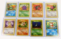8 Pokémon 1st Edition 1999 Trade Cards