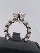 CERTIFIED BRAND NEW 14K WHITE GOLD DIAMOND ENGAGEMENT RING . 8.53 CARATS