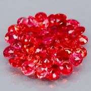 40 piece Imperial red Sapphire set! 3.21 carats!