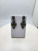 Handmade Elegant Earrings with Natural Colombian Emeralds and Diamond Accents