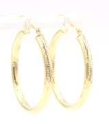 14kt Yellow gold hoop earrings