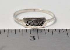 Faith Ring in Sterling Silver