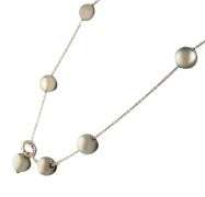 Mikimoto Cultured Black South Sea Pearls and 0.30ctw Diamond Lariat Necklace in 18K
