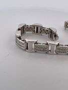 BRAND NEW men's certified heavy 14k white gold diamond bracelet