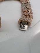 Men's Certified Diamond Puff Gucci Miami Cuban Link Bracelet ( 18 MM ) 17.00 carats of diamonds