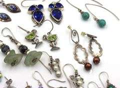 Group lot of Vintage 925 sterling silver earrings