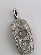 CERTIFIED BRAND NEW 18K WHITE GOLD DIAMOND PENDANT
