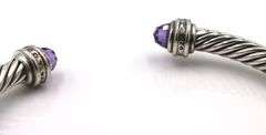 David Yurman 5mm amethyst cuff bangle