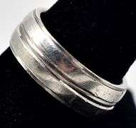 Simple Thick Band Ring in Sterling Silver