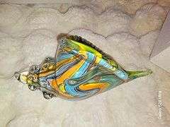 Hand Blown Glass Conch Statue