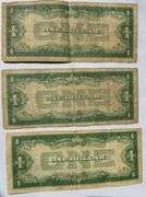 5 1928 A $1 Funny Back Silver Certificates. Fr 1601.