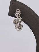 CERTIFIED BRAND NEW 18K WHITE GOLD DIAMOND EARRINGS