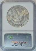 Blazing-white solid Gem BU 1881-S Morgan Silver Dollar. NGC MS65