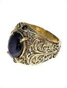 Men's 14 Kt Yellow Gold Plate 3.5 Ct Lab Simulated Diamond Ring