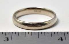 Thin Plain Band Ring in Sterling Silver