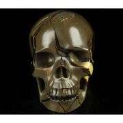 5-Inch Hand Carved Dragon Septarian Skull Gemstone