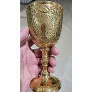 Solid Brass Medieval Chalice Goblet