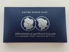 2024-S Set Morgan & Peace Dollar, Reverse Proof, 2 Coins PR