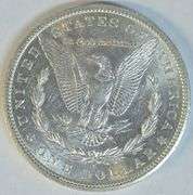 Blazing-white BU 1887-S Morgan Silver Dollar. Better date