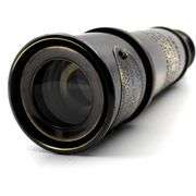 Brass Pirate Spyglass Telescope with Engraved Wooden Box