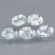Gorgeous 5.98ct untreated platinum blue Aquamarine set