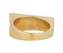 Versace 0.10ctw Pave Diamond Geometric Band Ring in 18K