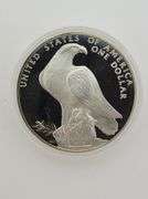 1984-S $1 Los Angeles Olympiad Coliseum PR DCAM