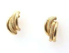 18kt Yellow gold Knot earrings