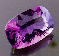Concave flashing 12.22ct violet Amethyst