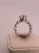 CERTIFIED BRAND NEW 14K WHITE GOLD DIAMOND ENGAGEMENT RING . 8.53 CARATS