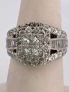 CERTIFIED 14K WHITE GOLD DIAMOND RING