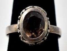 Smokey Quartz Ring in Sterling Silver