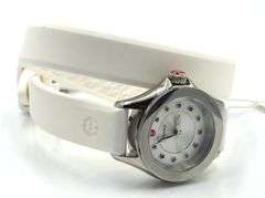 Michele Cape wrap leather quartz watch