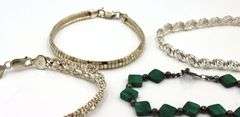 Group lot of 7 Vintage 925 sterling silver bracelets