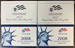 4 Better Proof Sets from 2007 and 2008. Two (2) of each