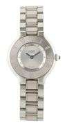 Cartier Must De 21 W10109T2, 28mm, Silver Dial, Stainless Steel Ladies Watch