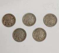 1913 Type 1 Buffalo Nickel Lot with a 1913- D Type 1