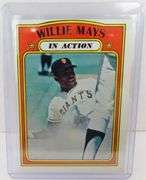 Willie Mays in Action 1972 Baseball Card