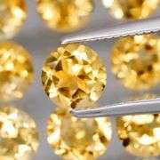 Ravishing 9.45ct top golden eye clean Citrine set