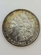 1885 O Morgan Silver Dollar, UNC "Toned"