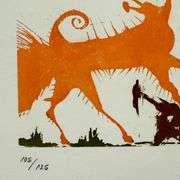 Rare Pencil Signed Salvador Dali Original Aquatint from 'Eight Mortal Sins', 1966