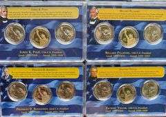Cased Presidential Dollar Set